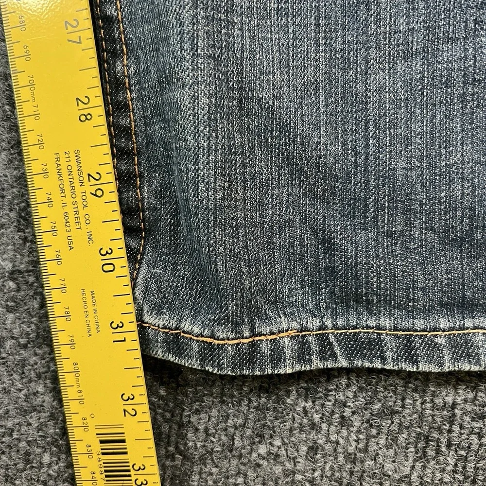 Levi's 559 Jeans Men's 44x31 Blue Light Wash Denim Relaxed Fit Straight Leg READ